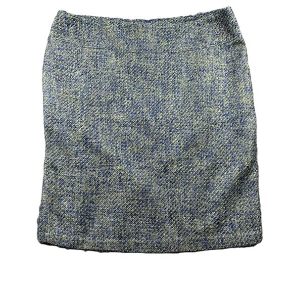 Lane Bryant Tweed Pencil Skirt Business Workwear Preppy Green Blue Size 18 G263 - Picture 1 of 7